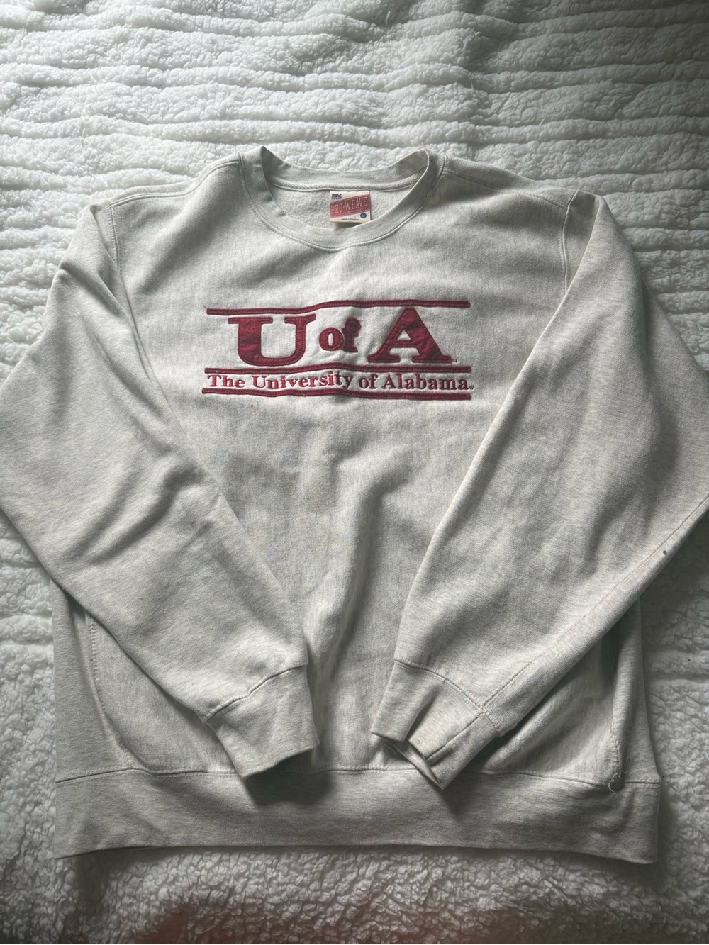 University of Alabama Ivory Crewneck Sweatshirt